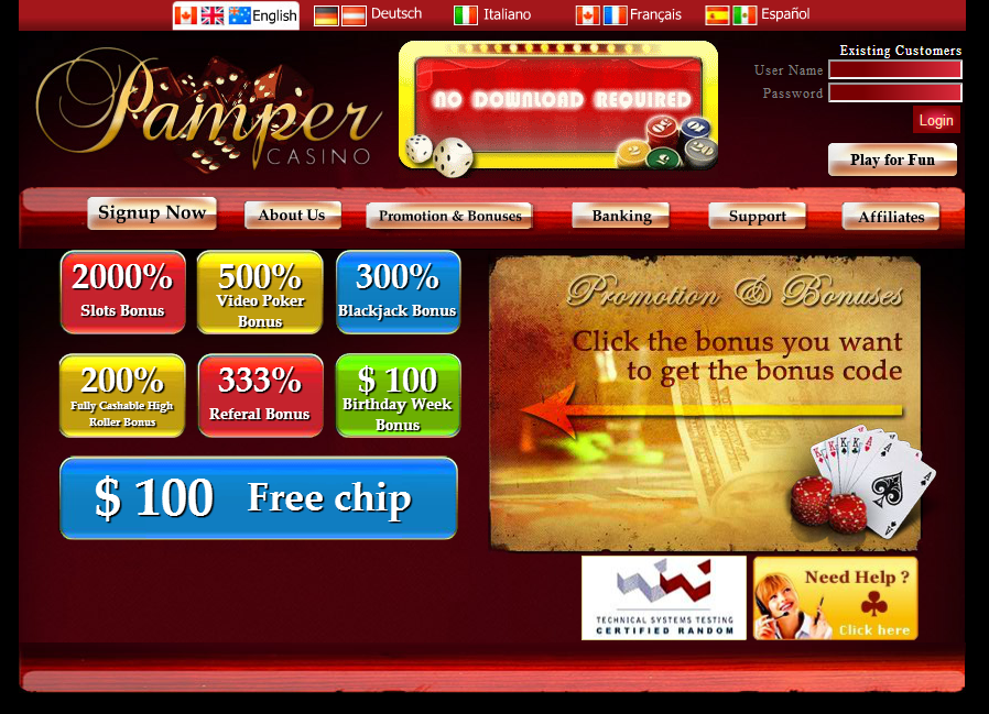 no deposit free casino bonus code